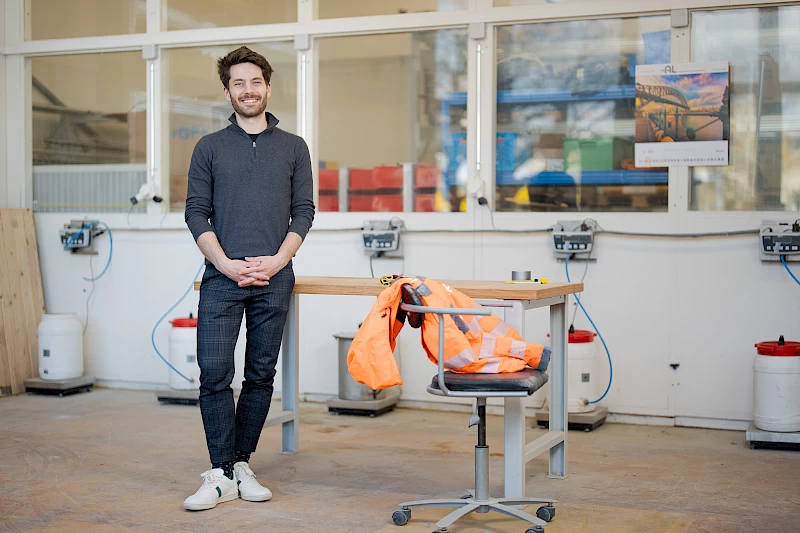 Valentin Gutknecht, Gründer und Co-CEO von Neustark AG, aufgenommen am Dienstag, 20. Februar 2024 in Bern von Fotograf Manuel Lopez.